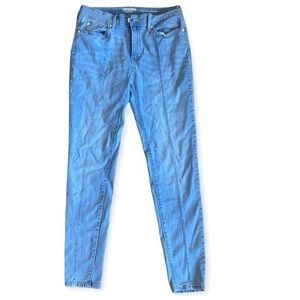 Denizen From Levis High Rise Jeggings, light blue wash